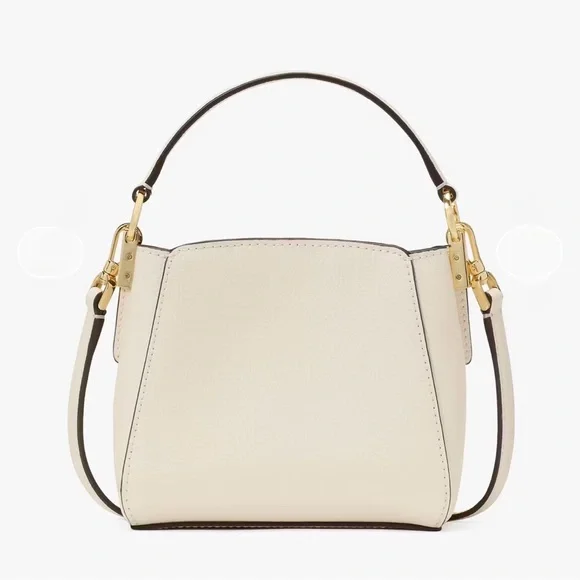 🌸 KATE SPADE “Phoebe” Straw Mini Top Handle Crossbody — Floral Embroidered 🌸 - Picture 9 of 11